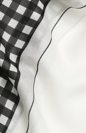 Женская шаль из смеси хлопка и шелка BURBERRY белого цвета по цене 23100 руб., арт. 8029392 | Фото 2 Женская шаль из смеси хлопка и шелка BURBERRY белого цвета, арт. 8029392 | Фото 2
