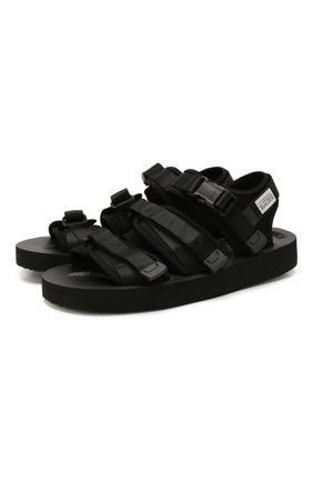 Мужские текстильные сандалии SUICOKE черного цвета по цене 16450 руб., арт. 0G-052V | Фото 1 Мужские текстильные сандалии SUICOKE черного цвета, арт. 0G-052V | Фото 1