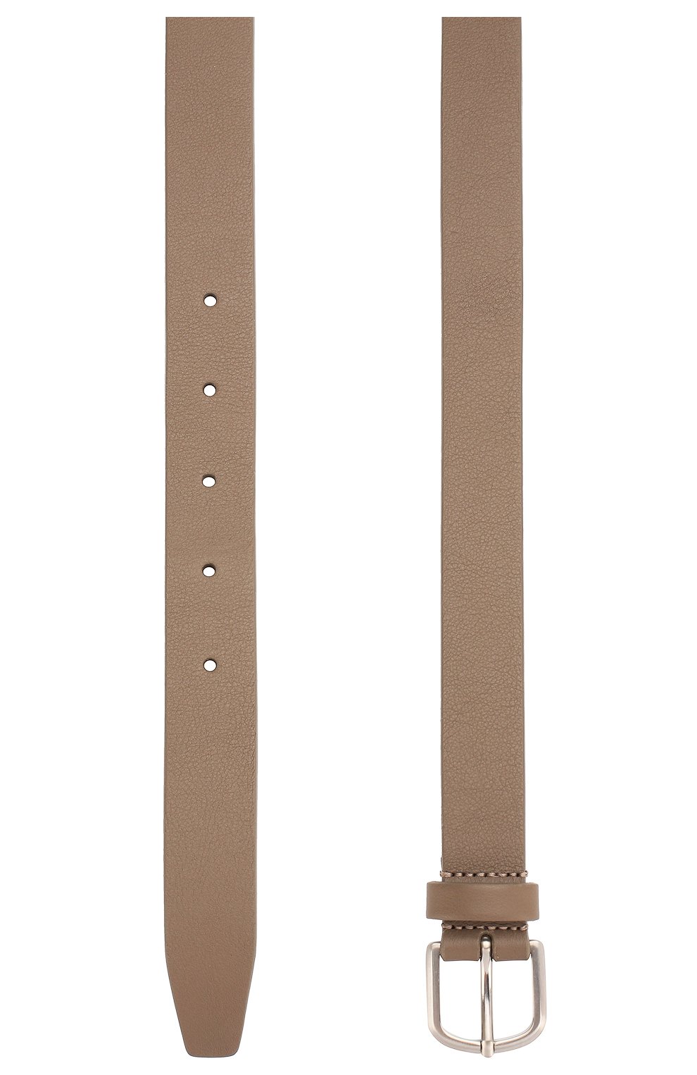 Мужской кожаный ремень GIORGIO ARMANI бежевого цвета, арт. Y2S341/YTD7E | Фото 2 (Случай: Повседневный; Материал: Натуральная кожа)