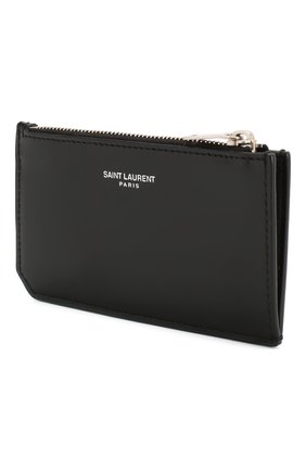 Мужской кожаный футляр для кредитных карт SAINT LAURENT черного цвета по цене 19400 руб., арт. 612066/0VGUE | Фото 2 Мужской кожаный футляр для кредитных карт SAINT LAURENT черного цвета, арт. 612066/0VGUE | Фото 2