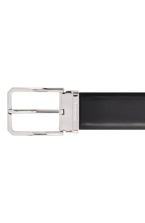 Мужской кожаный ремень SANTONI темно-синего цвета по цене 28150 руб., арт. CM35NS003B90EVVDU32 | Фото 3 Мужской кожаный ремень SANTONI темно-синего цвета, арт. CM35NS003B90EVVDU32 | Фото 3