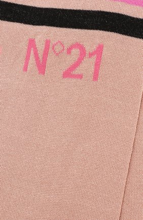 Женские хлопковые носки NO. 21 бежевого цвета по цене 4970 руб., арт. 20E N2P0/6301/6901 | Фото 2 Женские хлопковые носки NO. 21 бежевого цвета, арт. 20E N2P0/6301/6901 | Фото 2
