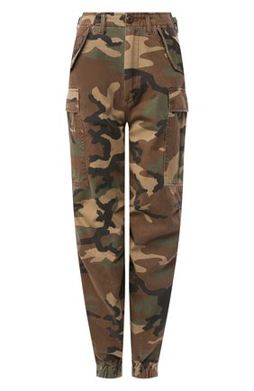 Женские хлопковые брюки R13 хаки цвета по цене 46550 руб., арт. R13W7555-709 | Фото 1 Женские хлопковые брюки R13 хаки цвета, арт. R13W7555-709 | Фото 1