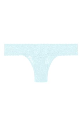 Женские трусы-стринги HANKY PANKY голубого цвета по цене 2010 руб., арт. 4911P | Фото 1 Женские трусы-стринги HANKY PANKY голубого цвета, арт. 4911P | Фото 1