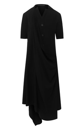 Женское шерстяное платье YOHJI YAMAMOTO черного цвета по цене 115500 руб., арт. NN-D07-100 | Фото 1 Женское шерстяное платье YOHJI YAMAMOTO черного цвета, арт. NN-D07-100 | Фото 1