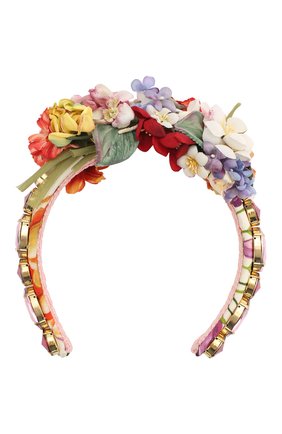 Женский ободок для волос DOLCE & GABBANA разноцветного цвета по цене 154500 руб., арт. FY337Z/GDU24 | Фото 1 Женский ободок для волос DOLCE & GABBANA разноцветного цвета, арт. FY337Z/GDU24 | Фото 1
