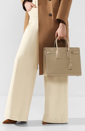 Женская сумка sac de jour small SAINT LAURENT светло-бежевого цвета по цене 191500 руб., арт. 378299/02G9W | Фото 2 Женская сумка sac de jour small SAINT LAURENT светло-бежевого цвета, арт. 378299/02G9W | Фото 2