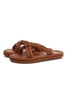 Кожаные шлепанцы The Rope | Фото №1 Кожаные шлепанцы The Rope | Фото №1