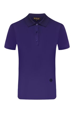 Женское хлопковое поло LORO PIANA фиолетового цвета по цене 38000 руб., арт. FAL0737 | Фото 1 Женское хлопковое поло LORO PIANA фиолетового цвета, арт. FAL0737 | Фото 1