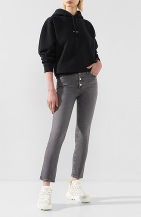 Женская хлопковое худи ACNE STUDIOS черного цвета по цене 29850 руб., арт. AI0049 | Фото 2 Женская хлопковое худи ACNE STUDIOS черного цвета, арт. AI0049 | Фото 2