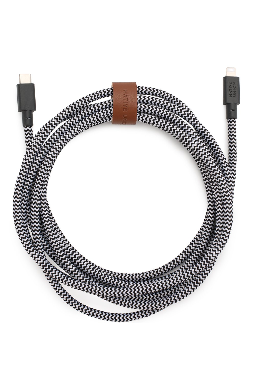 Кабель lightning/usb-c, 1.2m NATIVE UNION черно-белого цвета, арт. BELT-KV-CL-ZEB-3 | Фото 1