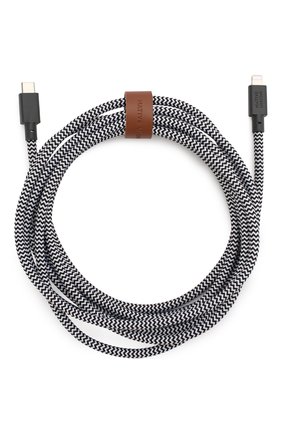 Кабель lightning/usb-c, 1.2m NATIVE UNION черно-белого цвета по цене 5490 руб., арт. BELT-KV-CL-ZEB-3 | Фото 1 Кабель lightning/usb-c, 1.2m NATIVE UNION черно-белого цвета, арт. BELT-KV-CL-ZEB-3 | Фото 1