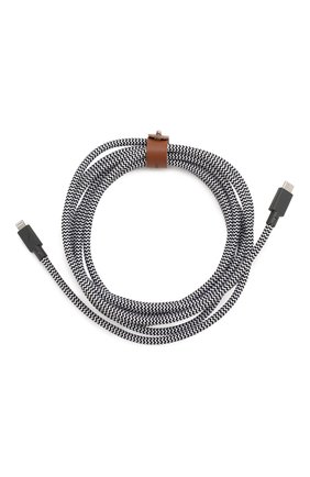 Кабель lightning/usb-c, 1.2m NATIVE UNION черно-белого цвета по цене 5490 руб., арт. BELT-KV-CL-ZEB-3 | Фото 2 Кабель lightning/usb-c, 1.2m NATIVE UNION черно-белого цвета, арт. BELT-KV-CL-ZEB-3 | Фото 2