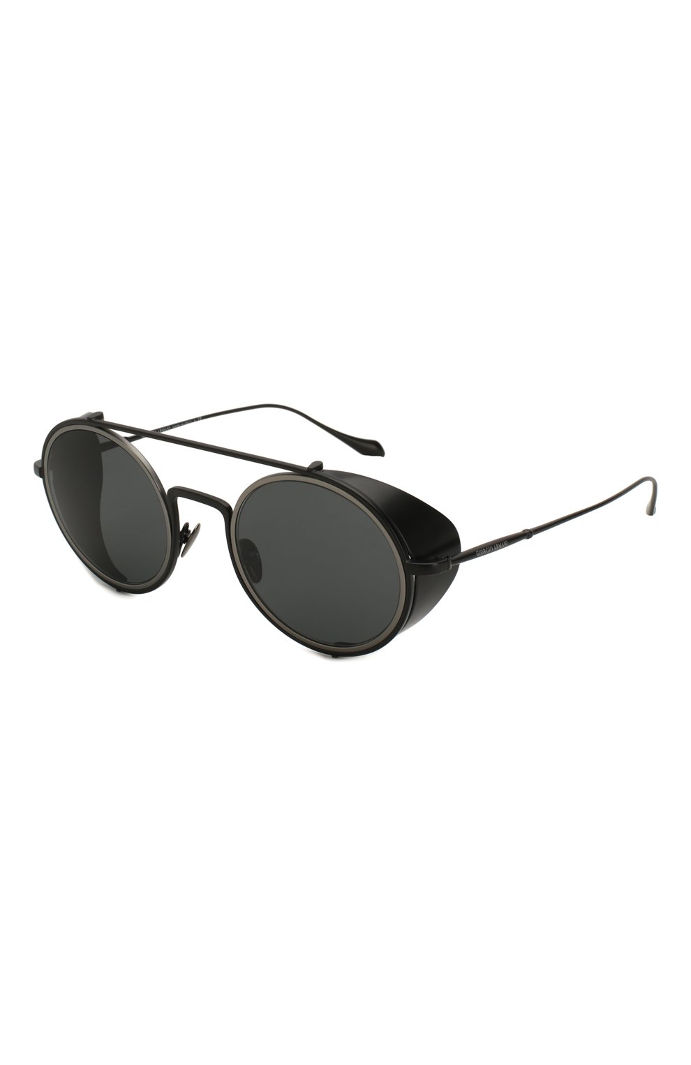 Женские солнцезащитные очки GIORGIO ARMANI черного цвета, арт. 6098-300187 | Фото 1