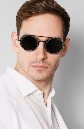 Женские солнцезащитные очки GIORGIO ARMANI черного цвета по цене 21300 руб., арт. 6098-300187 | Фото 3 Женские солнцезащитные очки GIORGIO ARMANI черного цвета, арт. 6098-300187 | Фото 3