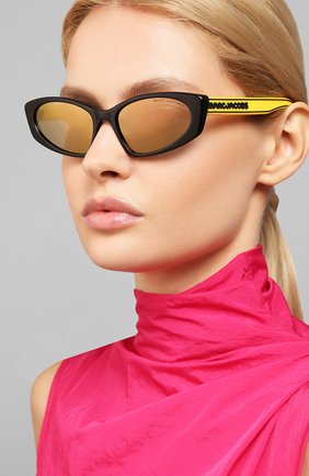 Женские солнцезащитные очки MARC JACOBS (THE) желтого цвета по цене 10900 руб., арт. MARC 356 40G | Фото 2 Женские солнцезащитные очки MARC JACOBS (THE) желтого цвета, арт. MARC 356 40G | Фото 2