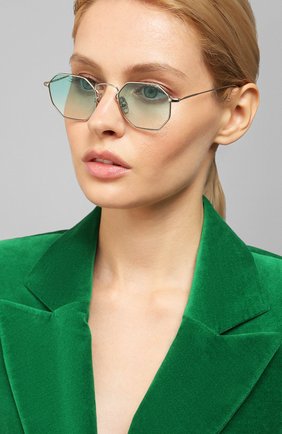 Мужские солнцезащитные очки EYEPETIZER голубого цвета по цене 10900 руб., арт. CLAIRE 1-21 | Фото 2 Мужские солнцезащитные очки EYEPETIZER голубого цвета, арт. CLAIRE 1-21 | Фото 2