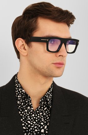 Мужские оправа TOM FORD черного цвета по цене 17800 руб., арт. TF5634-B 001 | Фото 2 Мужские оправа TOM FORD черного цвета, арт. TF5634-B 001 | Фото 2