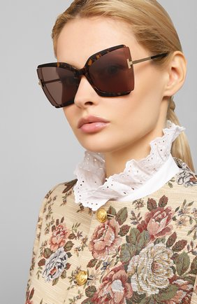 Мужские солнцезащитные очки TOM FORD коричневого цвета по цене 28750 руб., арт. TF766 | Фото 2 Мужские солнцезащитные очки TOM FORD коричневого цвета, арт. TF766 | Фото 2