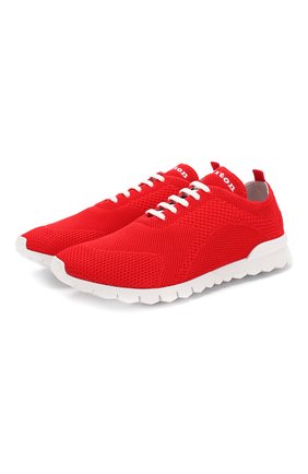 Мужские текстильные кроссовки KITON красного цвета по цене 45200 руб., арт. USSFITSN00609 | Фото 1 Мужские текстильные кроссовки KITON красного цвета, арт. USSFITSN00609 | Фото 1