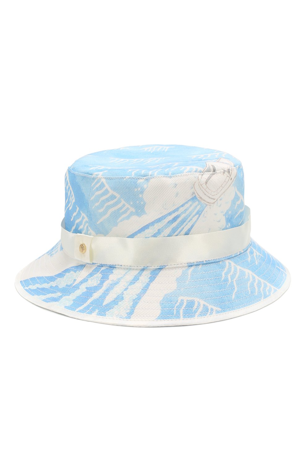 Мужская хлопковая панама CASABLANCA голубого цвета, арт. AC20-HAT-001 SILLAGE BUCKET HAT | Фото 1