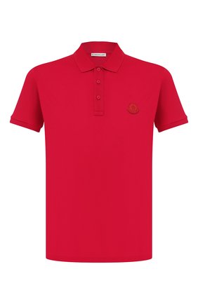 Мужское хлопковое поло MONCLER красного цвета по цене 14700 руб., арт. F1-091-8A710-00-83921 | Фото 1 Мужское хлопковое поло MONCLER красного цвета, арт. F1-091-8A710-00-83921 | Фото 1