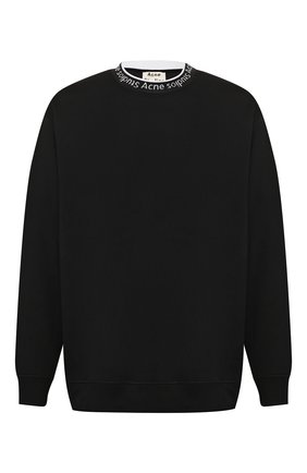 Мужской свитшот из смеси вискозы и хлопка ACNE STUDIOS черного цвета по цене 22800 руб., арт. BI0048/M | Фото 1 Мужской свитшот из смеси вискозы и хлопка ACNE STUDIOS черного цвета, арт. BI0048/M | Фото 1