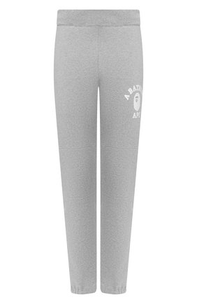 Мужской хлопковые джоггеры BAPE серого цвета по цене 21300 руб., арт. 1G30152004 | Фото 1 Мужской хлопковые джоггеры BAPE серого цвета, арт. 1G30152004 | Фото 1