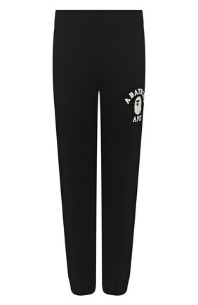 Мужской хлопковые джоггеры BAPE черного цвета по цене 21300 руб., арт. 1G30152004 | Фото 1 Мужской хлопковые джоггеры BAPE черного цвета, арт. 1G30152004 | Фото 1
