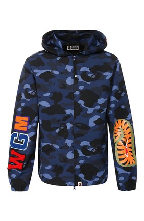 Мужская куртка BAPE синего цвета по цене 39350 руб., арт. 1G30140007 | Фото 1 Мужская куртка BAPE синего цвета, арт. 1G30140007 | Фото 1
