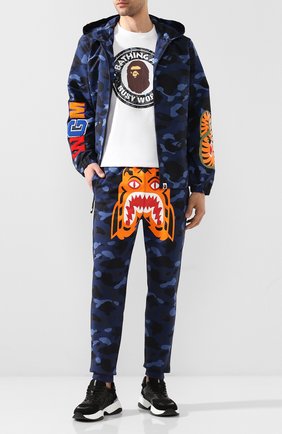 Мужская куртка BAPE синего цвета по цене 39350 руб., арт. 1G30140007 | Фото 2 Мужская куртка BAPE синего цвета, арт. 1G30140007 | Фото 2