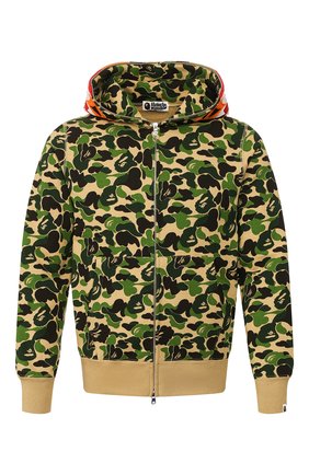 Мужская хлопковая толстовка BAPE зеленого цвета по цене 34950 руб., арт. 1G30115013 | Фото 1 Мужская хлопковая толстовка BAPE зеленого цвета, арт. 1G30115013 | Фото 1