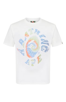 Мужская хлопковая футболка BAPE белого цвета по цене 7455 руб., арт. 1G30110086 | Фото 1 Мужская хлопковая футболка BAPE белого цвета, арт. 1G30110086 | Фото 1