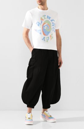 Мужская хлопковая футболка BAPE белого цвета по цене 7455 руб., арт. 1G30110086 | Фото 2 Мужская хлопковая футболка BAPE белого цвета, арт. 1G30110086 | Фото 2