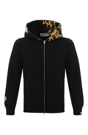 Мужская хлопковая толстовка BAPE черного цвета по цене 34950 руб., арт. 1G20115006 | Фото 1 Мужская хлопковая толстовка BAPE черного цвета, арт. 1G20115006 | Фото 1