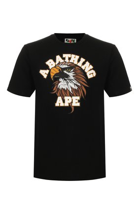Мужская хлопковая футболка BAPE черного цвета по цене 9730 руб., арт. 1G20110032 | Фото 1 Мужская хлопковая футболка BAPE черного цвета, арт. 1G20110032 | Фото 1