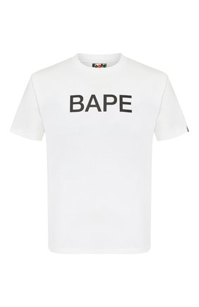 Мужская хлопковая футболка BAPE белого цвета по цене 7455 руб., арт. 1G20110009 | Фото 1 Мужская хлопковая футболка BAPE белого цвета, арт. 1G20110009 | Фото 1
