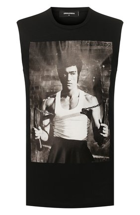 Мужская хлопковая майка DSQUARED2 черного цвета по цене 27800 руб., арт. S71GD0898/S21600 | Фото 1 Мужская хлопковая майка DSQUARED2 черного цвета, арт. S71GD0898/S21600 | Фото 1