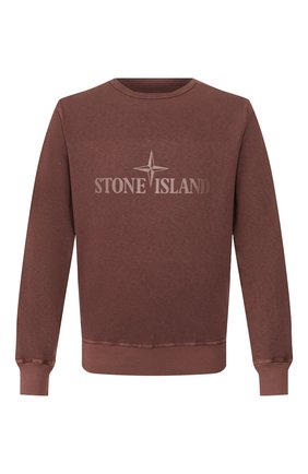 Мужской хлопковый свитшот STONE ISLAND коричневого цвета по цене 21200 руб., арт. 721564760 | Фото 1 Мужской хлопковый свитшот STONE ISLAND коричневого цвета, арт. 721564760 | Фото 1