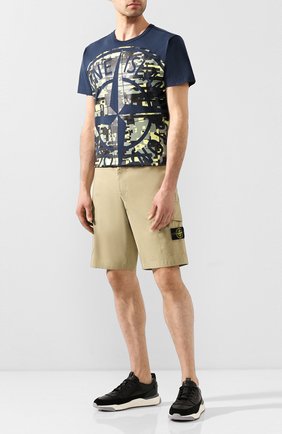 Мужские хлопковые шорты STONE ISLAND бежевого цвета по цене 17950 руб., арт. 7215L0403 | Фото 2 Мужские хлопковые шорты STONE ISLAND бежевого цвета, арт. 7215L0403 | Фото 2