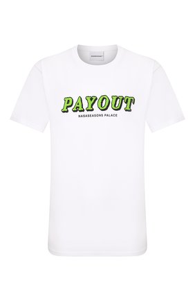 Мужская хлопковая футболка NASASEASONS белого цвета по цене 9440 руб., арт. T039W/PAY0UT | Фото 1 Мужская хлопковая футболка NASASEASONS белого цвета, арт. T039W/PAY0UT | Фото 1