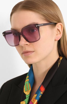 Мужские солнцезащитные очки TOM FORD фиолетового цвета по цене 27300 руб., арт. TF788 | Фото 2 Мужские солнцезащитные очки TOM FORD фиолетового цвета, арт. TF788 | Фото 2