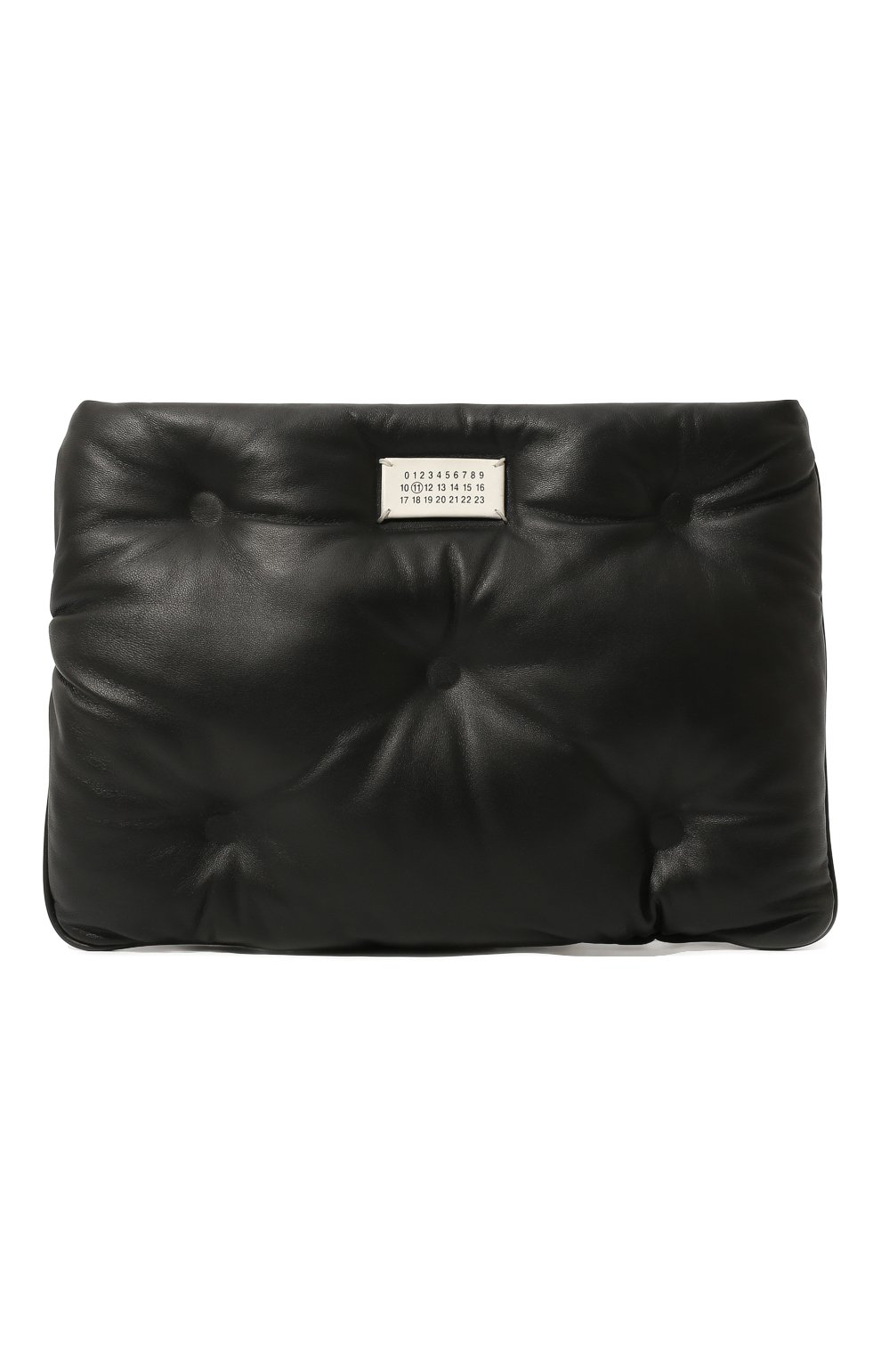 Женский клатч glam slam MAISON MARGIELA черного цвета, арт. S56WF0095/PR818 | Фото 1 (Размер: medium; Материал: Натуральная кожа; Женское Кросс-КТ: Клатч-клатчи)