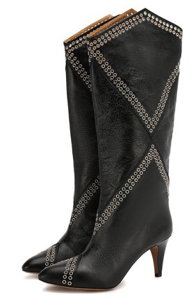Женские кожаные сапоги lahia ISABEL MARANT черного цвета по цене 87600 руб., арт. LAHIA/BT0039-20P012S | Фото 1 Женские кожаные сапоги lahia ISABEL MARANT черного цвета, арт. LAHIA/BT0039-20P012S | Фото 1