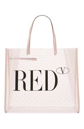 Женская сумка-шопер REDVALENTINO светло-розового цвета по цене 31350 руб., арт. TQ0B0C07/MVN | Фото 1 Женская сумка-шопер REDVALENTINO светло-розового цвета, арт. TQ0B0C07/MVN | Фото 1