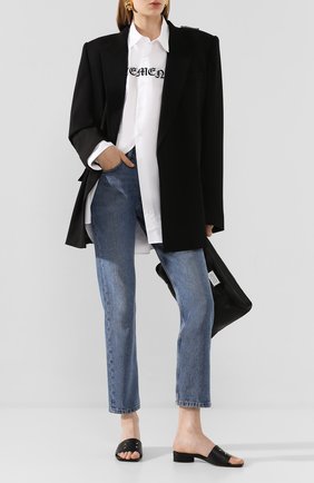 Женские кожаные мюли MAISON MARGIELA черного цвета по цене 43950 руб., арт. S39WX0026/PR869 | Фото 2 Женские кожаные мюли MAISON MARGIELA черного цвета, арт. S39WX0026/PR869 | Фото 2