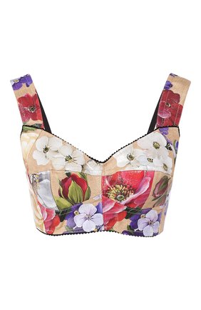 Женская топ-бюстье DOLCE & GABBANA бежевого цвета по цене 154000 руб., арт. F7Y28T/GDS77 | Фото 1 Женская топ-бюстье DOLCE & GABBANA бежевого цвета, арт. F7Y28T/GDS77 | Фото 1
