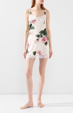 Женская шелковая сорочка DOLCE & GABBANA разноцветного цвета по цене 64300 руб., арт. 06A00T/FSAZD | Фото 2 Женская шелковая сорочка DOLCE & GABBANA разноцветного цвета, арт. 06A00T/FSAZD | Фото 2