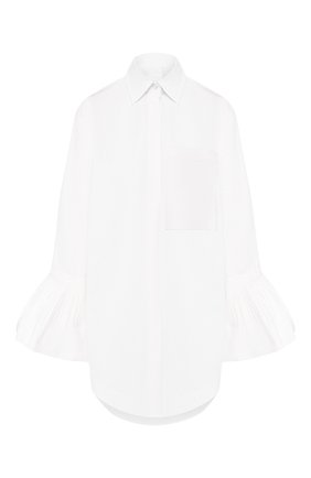 Женская хлопковая рубашка VALENTINO белого цвета по цене 159500 руб., арт. TB0AB1B05DN | Фото 1 Женская хлопковая рубашка VALENTINO белого цвета, арт. TB0AB1B05DN | Фото 1