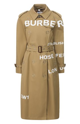 Женский хлопковый тренч wharfbridge BURBERRY хаки цвета по цене 199500 руб., арт. 8029927 | Фото 1 Женский хлопковый тренч wharfbridge BURBERRY хаки цвета, арт. 8029927 | Фото 1
